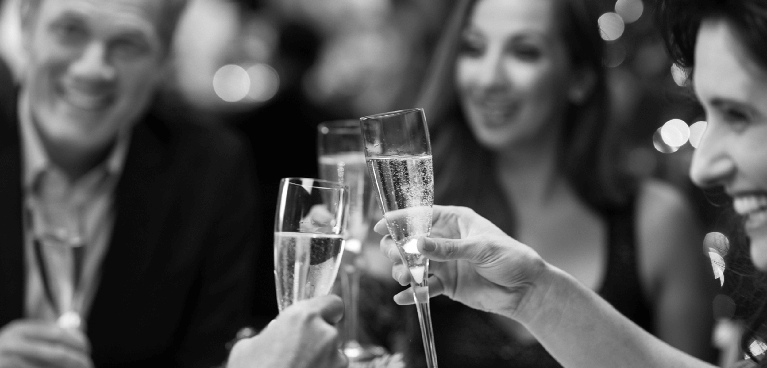 picture of Hands toasting glasses of champagne