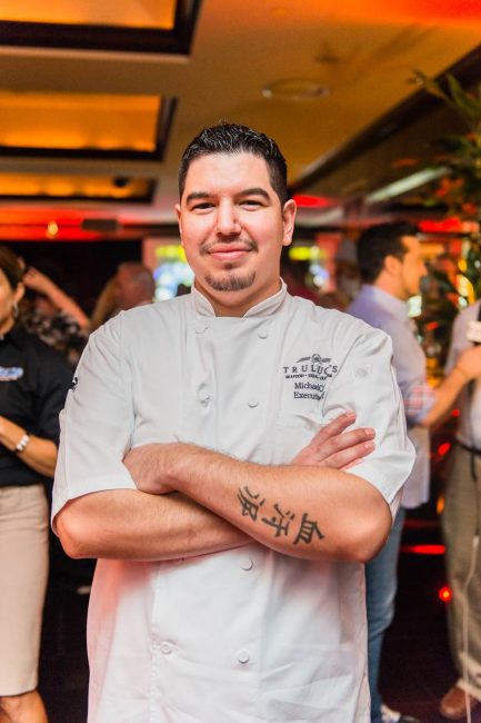 picture of Chef Michael Cerny in the Truluck's dining room